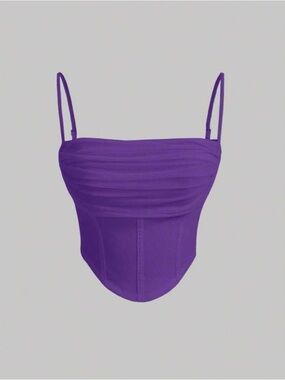 SHEIN Purple Ruched Cami | Size: Medium